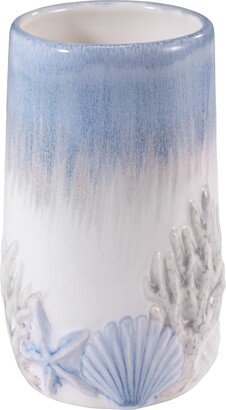 Abstract Coastal Seashells & Coral Ceramic Tumbler