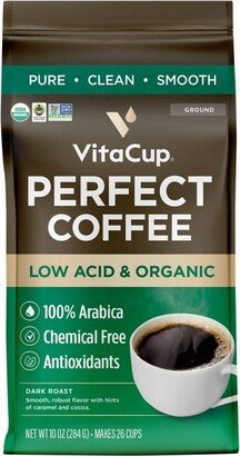 VitaCup Perfect Low Acid Dark Roast Ground Coffee - 10oz