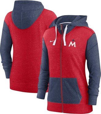 Women's Red Minnesota Twins Full-Zip Hoodie