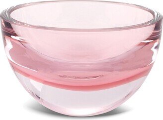 Curata Midnight Pink European Handcrafted Lead-Free Crystal 6 Inch Bowl