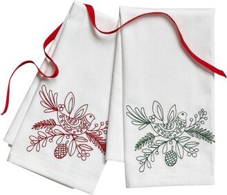 tagltd Partridge Guest Towel Set of 2