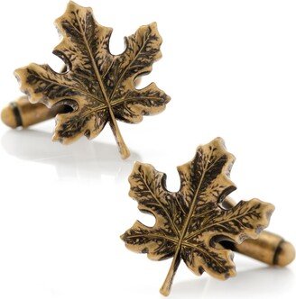 Men's 3D Maple Leaf Cufflinks