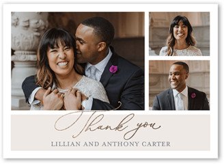 Wedding Thank You Cards: Could Not Wait Thank You Card, Grey, 5X7, Matte, Signature Smooth Cardstock, Square