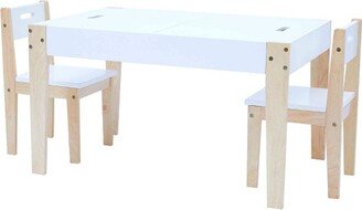 Fantasy Fields by Teamson Kids Fantasy Fields Wooden Table & Chairs Set with Reversible Chalkboard Table Top