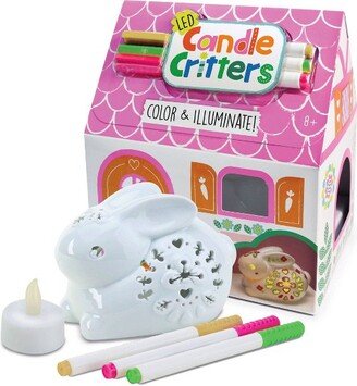 Bright Stripes LED Candle Critters - Bunny