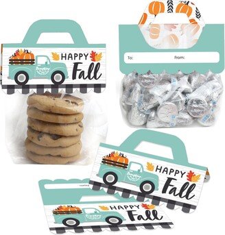 Big Dot Of Happiness Happy Fall Truck - Harvest Pumpkin Party - Candy Bags with Toppers - Set of 24