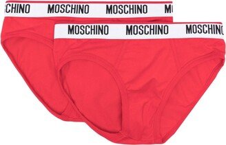 Logo-Waistband Brief Pack (Pack Of Two)