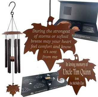 Memorial Wind Chime Gift USA Seller Best Sympathy Gifts Loss Of Loved One Through The Strongest Storms Outdoor Garden