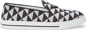 Jacquard Triangle Slip-On Sneakers