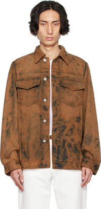 Brown Faded Denim Jacket