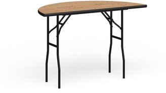 48-inch Half-Round Wood Folding Banquet Table