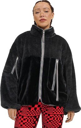 Marlene Sherpa Jacket II (Black) Women's Clothing