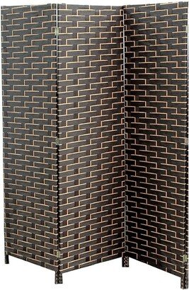 IH Casa Decor 3 Panel Woven Bamboo Screen -Mason