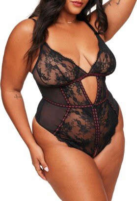 Adore Me Laylia Women's Plus-Size Crotchless Bodysuit Lingerie