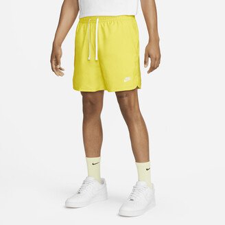 Men's Sportswear Sport Essentials Woven Lined Flow Shorts in Yellow