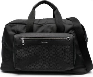 Elevated logo-print holdall bag