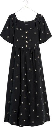 Daisy Embroidered Lightspun Midi Dress