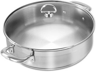 Induction 21 Steel 5-Qt. Sauteuse with Glass Lid