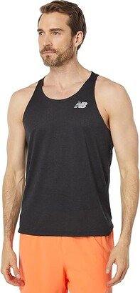 Impact Run Singlet (Black) Men's Sleeveless