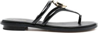 Logo-Plaque Thong-Strap Sandals