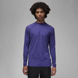 Men's Dri-FIT Sport Long-Sleeve Golf Top in Purple