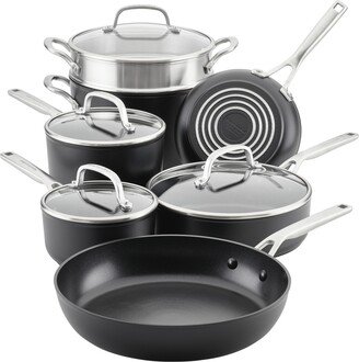 Hard-Anodized Aluminum Nonstick 11-Pc. Cookware Set