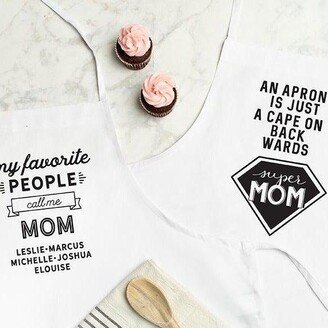 Personalized Best Mom Ever Aprons | Birthday, Holiday, Mother's Day Kitchen Gift For Mom, Grandma, Wife