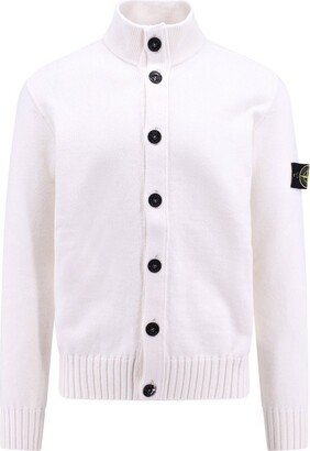 Compass Patch Button-Up Cardigan