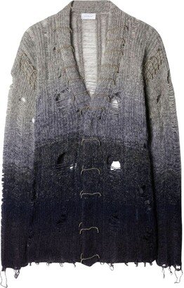 Distressed Knitted Cardigan