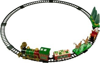 Northlight 22pc Battery Operated Lighted and Animated Christmas Train Set with Working Smokestack