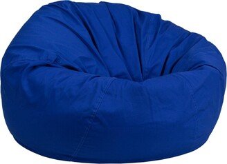 Duncan Oversized Solid Royal Blue Bean Bag Chair for Kids and Adults