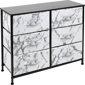 Drawer Fabric Dresser for Bedroom Black