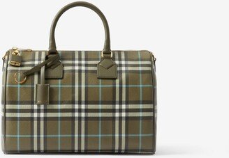 Check Medium Bowling Bag