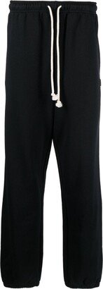 Drawstring-Waist Cotton Track Pants-AL