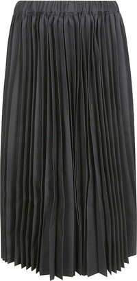 Mid Length Pleated Skirt