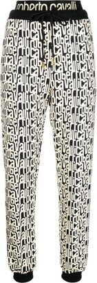 All Over Logo-Print Track Trousers-AA