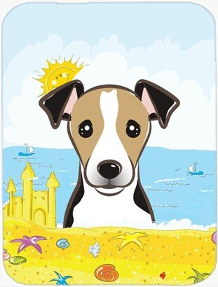 BB2129LCB Jack Russell Terrier Summer Beach Glass Cutting Board