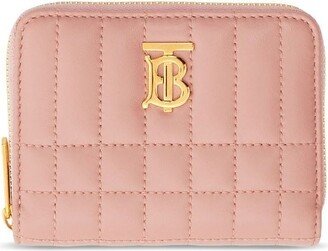 quilted-leather Lola zip wallet