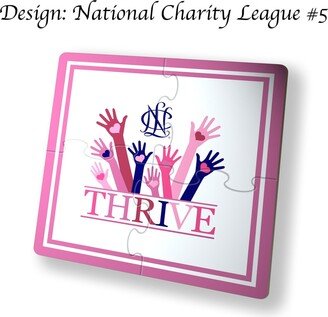 National Charity League Beverage Jigsaw Puzzle Coasters Square | Set Of 4