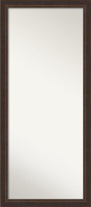 Non-Beveled Wood Full Length Floor Leaner Mirror 28.5 x 64.5 in. - Lara Bronze Frame - Lara Bronze - 28 x 64 in