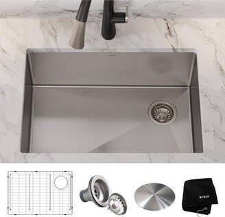 Standart Pro 27 in. 16 Gauge Undermount Single Bowl Stainless Steel Kitchen Sink