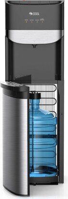 Bottom Loading Water Dispenser - Stainless Steel, Black