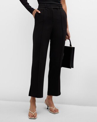 SIMKHAI Vera Straight-Leg Crop Pants