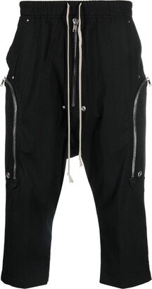 Cropped Drawstring-Waist Trousers-AB