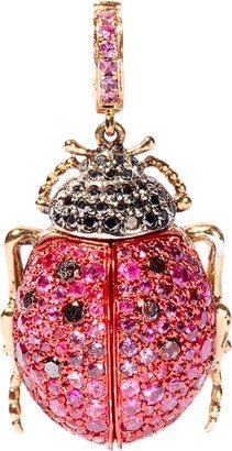 Yellow Gold, Diamond, Ruby And Sapphire Ladybird Locket