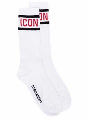 Logo Embroidered Socks-AG