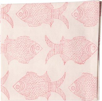 Mandalay Designs Fishy Napkin Set Pink
