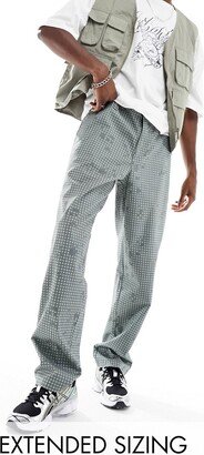 wide leg chinos with all over print