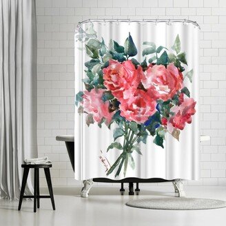 71 x 74 Shower Curtain, Roses 4 by Suren Nersisyan