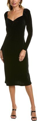 Velvet Jersey Midi Dress